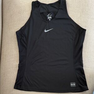 Nike Women's Black Elite Tank Top Size M
